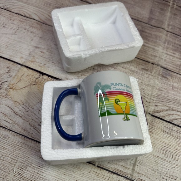 Retro Punta‎ Cana Dominican Republic Mug Tropical Design 11oz Ceramic Souvenir - Picture 9 of 9